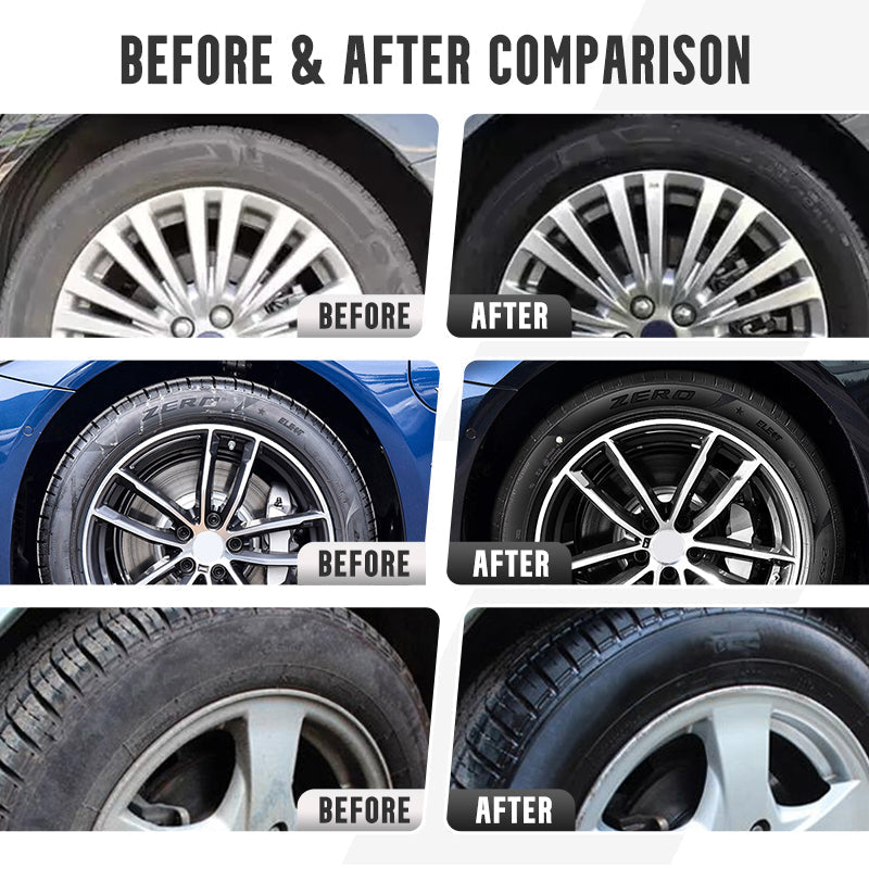 Plastic & Rubber Tyre Black Spray | Instantly Gives Shine | BUY 1 GET 1 FREE