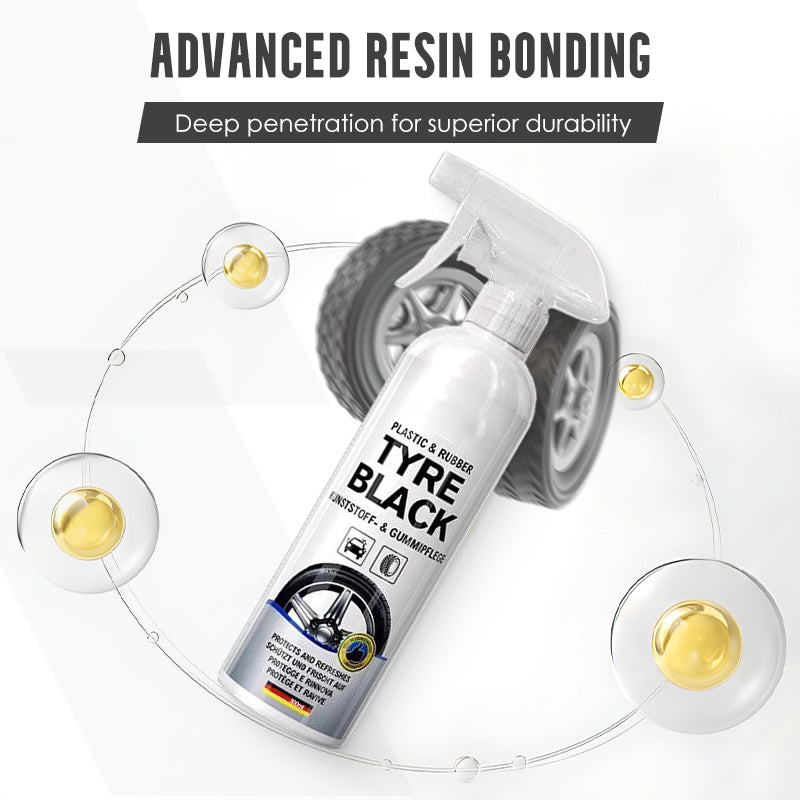 Plastic & Rubber Tyre Black Spray | Instantly Gives Shine | BUY 1 GET 1 FREE
