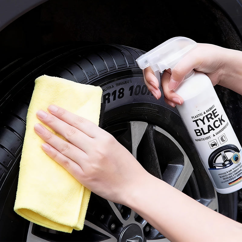 Plastic & Rubber Tyre Black Spray | Instantly Gives Shine | BUY 1 GET 1 FREE